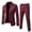 Red, variant on PMVFHDE Men‘s Slim Fit Business Set Mens Suits Sweat Suit Vest And Pants 3 Piece Set Wedding Party Formal Attire For Groom Soft Comfortable Breathable Fitted Elegant Outfit