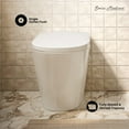 thumbnail image 2 of Hugo One-Piece 12" Rough-in 1.1 GPF Top Flush Elongated Toilet in Glossy White, 2 of 11