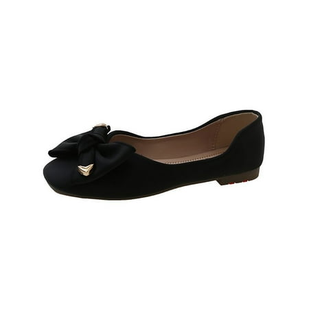 

Bellella Women Walking Shoe Closed Toe Casual Shoes Comfort Flats Soft Ballet Flat Office Outdoor Black 7