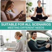 Neck Massager with heat, Electric Pulse Neck Massager for Pain Relief, Remote Control Wireless Neck Massager with 10 Modes
