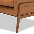 thumbnail image 4 of Baxton Studio Faux Leather Upholstered and Walnut Finished Wood Lounge Chair, 4 of 8