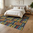 thumbnail image 3 of ODIKA Fish Fishing Canned Retro Sardine Bathroom Doormat Vintage Lure for Queen Size Bedroom, Under Bed, Master , Foldable Easy Care, 3 of 7