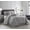 Grey, variant on Nanshing Contemporary Modern Glam Transitional 7 Piece Comforter Set, Queen
