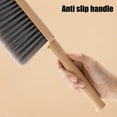 thumbnail image 5 of CuiLiyq 1 Pack 14" Hand Broom Brush, Soft Bristle Cleaning Brush, Crumb Debris Sweeping Brush, Dusting Brush, Sweep for Furniture, Floor, Bench, Carpet, Woodworking, Patio, Home, Shop (Khaki), 5 of 6