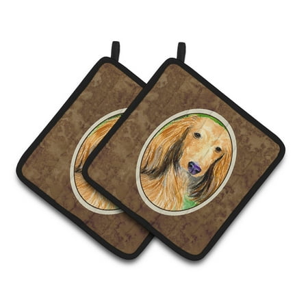 

Carolines Treasures SS8790PTHD Dachshund Pair of Pot Holders 7.5HX7.5W multicolor