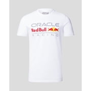 Red Bull Racing F1 Large Front Logo T-Shirt - Flame Scarlet/Grey/Night Sky/White
