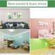 thumbnail image 3 of Papel tapiz impermeable 3D YONGSHENG ladrillo dorado 34x34 cm, 3 of 5