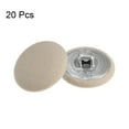 thumbnail image 3 of Unique Bargains 20pcs 28L Fabric Cloth Covered Button 18mm Round Metal Shank Sewing Buttons for Suits Dress Blouses, Beige, 3 of 5