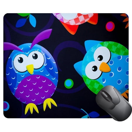 POPCreation Funky owls Mouse pads Gaming Mouse Pad 9.84x7.87 inches