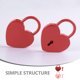 thumbnail image 3 of Houderco 2Jgo Love Lock Para Decorar Regalos Y Maletas Con Llave, 3 of 8