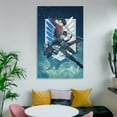 thumbnail image 6 of Attack On Titan Wall Hanging Painting Wall Art Canvas Paintings Posters Home Decorations 16x24inch(40x60cm), 6 of 8