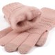 thumbnail image 2 of Guantes de invierno para adultos, guantes de ciclismo de punto cepillado jacquard de doble cara para mujer, guantes de ciclismo con pelusa para hombre, 2 of 5