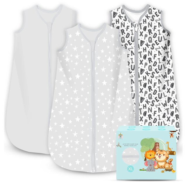 Sacos de Dormir para Bebé "Cute Castle" 18-24 Meses 3 Paquetes de Algodón
