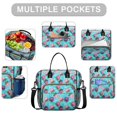 thumbnail image 2 of Pioneer Flower Floral Print Pattern Insulated Leakproof Lunch Box for Women, Large Lunch Bag for Tween Teen Adult, Loncheras Para Mujer for Work Beach Travel Picnic Camping, 2 of 6