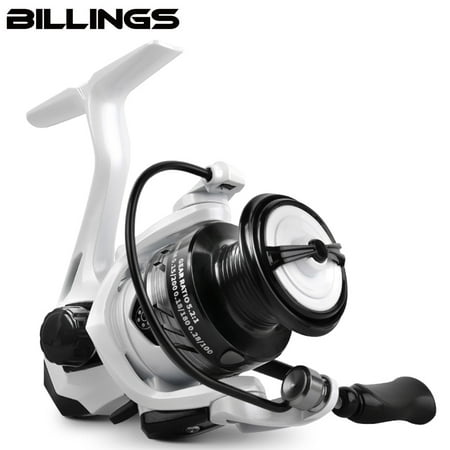 BILLINGS 1000-3000 Series 5.2:1 Gear Ratio 17.63 Max Drag Metal Spool Spinning Fishing Reel For Freshwater