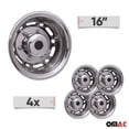 thumbnail image 2 of OMAC 16" Dual Wheel Simulator Hubcaps for RAM ProMaster Chrome Silver Gloss, 2 of 6