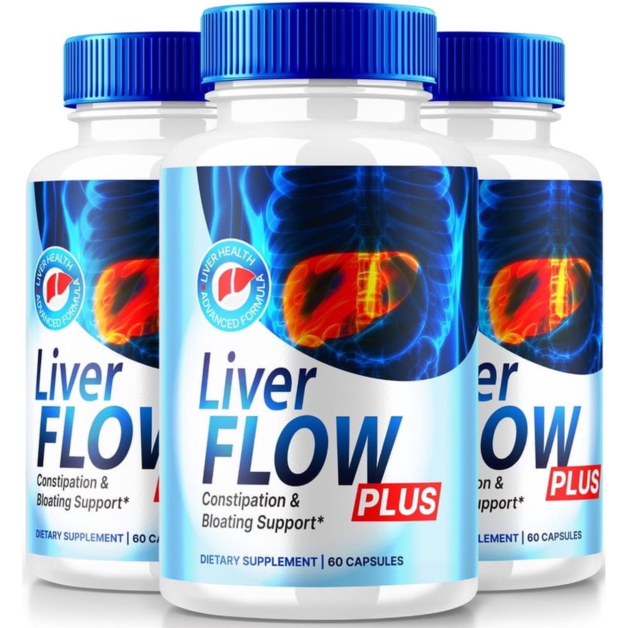 (3 Pack) Liver Flow Plus Capsules, Official Probiotics Formula for Gut Health, LiverFlow Plus Supplement for Digestive Wellness, Liver Flow + Detox Pills, Premium Pastillas Review (180 Capsules)