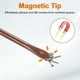 thumbnail image 4 of Destornillador plano Uxcell SL5 de 8.07" con punta magnética, destornilladores de 4.13" de acero aleado S2 tratado térmicamente con mango ergonómico para reparaciones de bricolaje, marrón rojo, 4 of 7