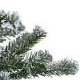 thumbnail image 3 of Northlight 4ft Pre-Lit Flocked Alpine Artificial Christmas Tree Clear Lights, 3 of 7