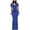 Blue women dresses, variant on Summer Saving Wycnly Womens Dresses Evening Party Prom Sexy Slim Mermaid Long Dresses Solid Round Neck Short Sleeve Maxi Summer Dress Black m Under $5