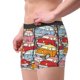 thumbnail image 2 of Balery Cute Cars Calzoncillos bóxer para hombre, ropa interior de algodón suave y transpirable con cinturilla de nailon-Large, 2 of 5