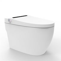 Pacific White Smart Toilet - 1.28GPF Efficient Elongated Design