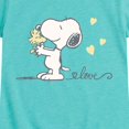 thumbnail image 3 of Peanuts - Snoopy & Woodstock Love Fitted Short Sleeve Graphic T-Shirt, 3 of 6