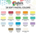 thumbnail image 2 of DecoArt Crafter’s Acrylic Pastel Paint Set, 18 Colors, 2 fl oz Bottles, Matte Finish, 2 of 6