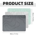 thumbnail image 3 of RLESO 2026 New Stone Bath Mat – Diatomaceous Earth Bath Mat,Rock Absorbent Bath Mats for Bathroom,Stone Bathroom Mat Modern Stone Drying Mat,Shower Mat Outside Shower,31.4"X19.7" Gray, 3 of 9