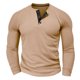 thumbnail image 4 of pstuiky camisa de manga larga para hombre, Camisa informal de manga larga con cuello redondo y botones de color liso para hombre camisetas de hombre m, 4 of 8