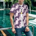 thumbnail image 6 of Lsque Leopard Print Pattern Mens Polo Golf Shirts Funny Graphics Shorts Sleeve Button Shirts Baseball T-shirt-Large, 6 of 7