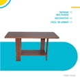 thumbnail image 3 of Mesa de centro Multiusos Minimalista Armable cafe 6.49 pulg, 3 of 6