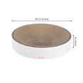 thumbnail image 4 of THE LICKER STORE Nelson 20.13" Modern Cardboard Round Bowl Cat Scratcher with Catnip, Cloud, CSR1010I, 4 of 6