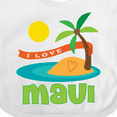 thumbnail image 4 of Inktastic I Love Maui Boys or Girls Baby Bib, 4 of 4