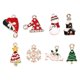 thumbnail image 2 of colgantes de abalorios navideños surtidos de colores variados para hacer joyas, abalorios artesanales a granel para pendientes, collares, pulseras, manualidades. Adepaton FLD-3247, 2 of 2