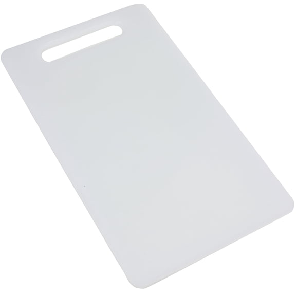 Chef Craft Basic Solid Plastic Cutting Board, 13 x 8 inch , White