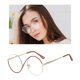 thumbnail image 5 of Gafas claras Anteojos Anti Luz Azul Claro Lente Marco De Metal Para Mujeres Pasta De Frijol Magideal Gafas claras, 5 of 7