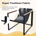 thumbnail image 5 of ZXRLHX 3 Piece Outdoor Accent Sling Chairs Set Balcony Apartment Furniture Set (Gray), for Porch, Indoor, 5 of 8