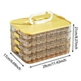 thumbnail image 2 of Transparent Stackable Kitchen And Fridge Storage Containers With Lids Sealing For Cookies Dumplings And Freezer Food, 2 of 4
