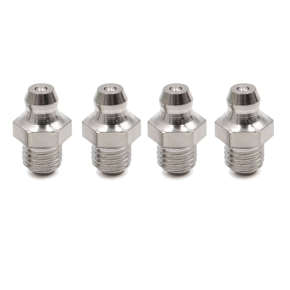 Unique Bargains 4pcs M8 x 1 Stainless Steel Motorcycle Car Straight Grease Nipple Fitting