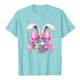 thumbnail image 4 of Tops de Manga Corta de Verano para las Mujeres Imprimir Blusa de Cuello Redondo, Moda Ligera de Poliéster Spandex, 4 of 7