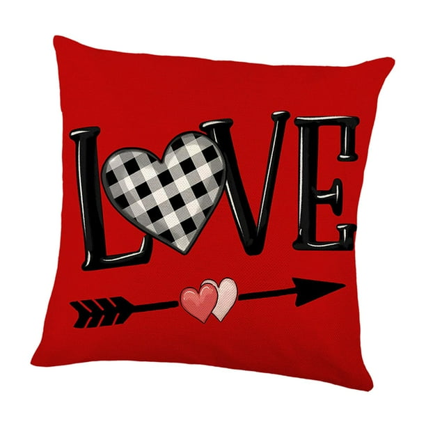 Almohada para el día de San Valentín, diseño de corazón de amor