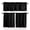 Black, variant on Burnt Orange Ombre Kitchen Curtain Set, Modern Abstract Art Window Valance and Tiers 36" Length, Light Filtering Short Curtains Valance for Cafe Bathroom Bedroom 54"x18"