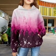 thumbnail image 7 of Mercatoo 𝗛oodie Girls Oversized Crewneck Sweatshirts Casual Hooded Flower Gradient 𝗛oodie Clothes Fall Fashion Outfits, 7 of 7