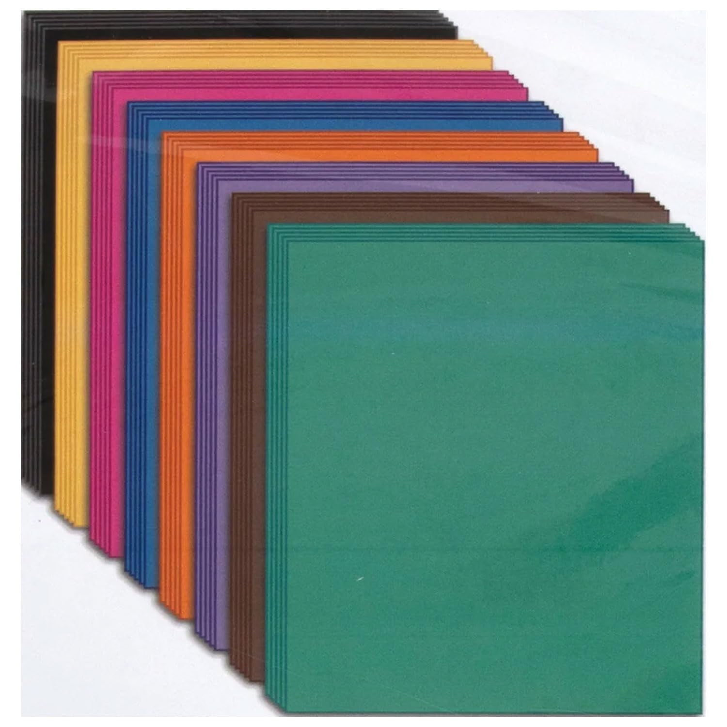 50 Pack of Bulk Wholesale 9"x12" Construction Paper in Assorted Colors Containing 40 Sheets Per Pack for Kids, Students and Classrooms - 2,000 Sheet Count of Colored Construction Paper
