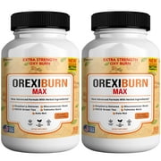 Orexiburn Max Extra Strength Weight Management Supplement, 120 Capsules, with Raspberry Ketones, Green Tea & L-Carnitine