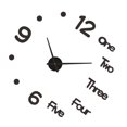 thumbnail image 3 of Reloj de pared eléctrico para el hogar, sala de estar, dormitorio, decorativo, acrílico, reloj de pared, alimentado por batería, negro Noticed HA6192-02B, 3 of 6