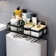 thumbnail image 4 of Estante de almacenamiento para inodoro Organizador de baño Estante organizador de almacenamiento sobre el inodoro No Negro, 4 of 9