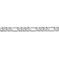 thumbnail image 2 of Solid 14K White Gold 5.7mm Flat Figaro Chain - 18", 2 of 8