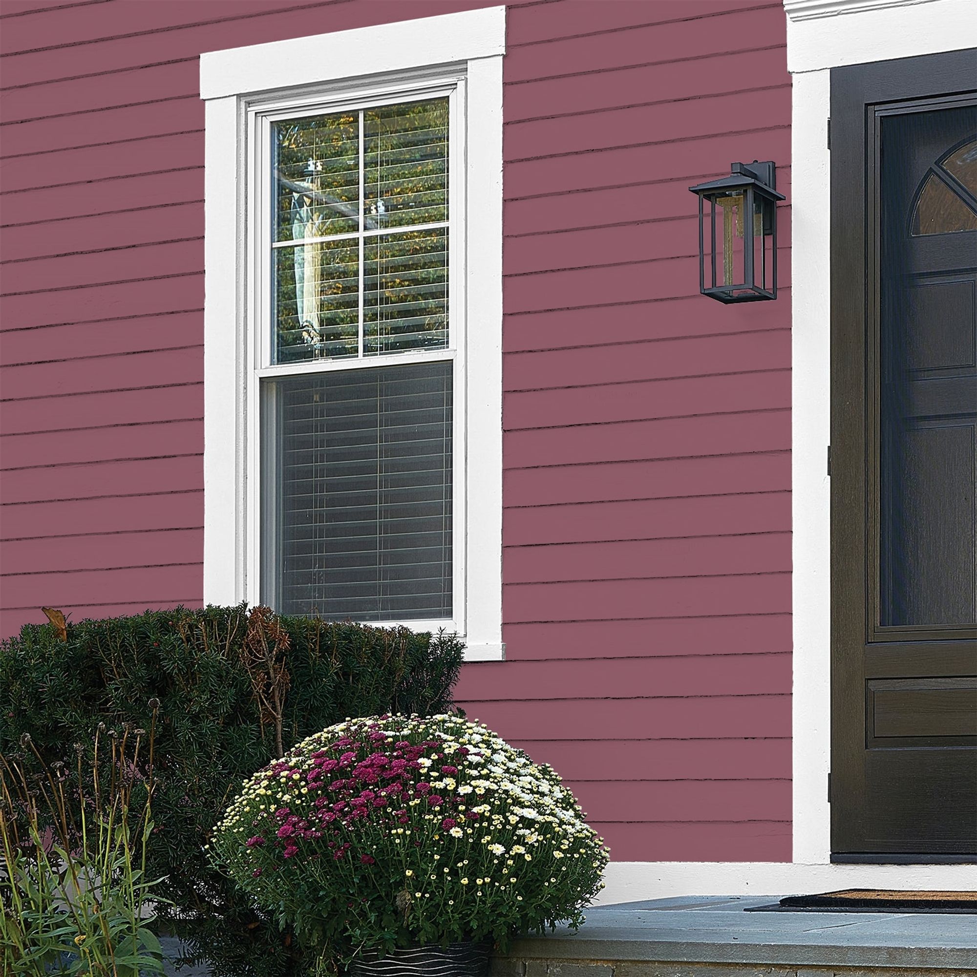 Glidden Fundamentals Cabernet Flat Exterior Paint and Primer, 1 Gallon